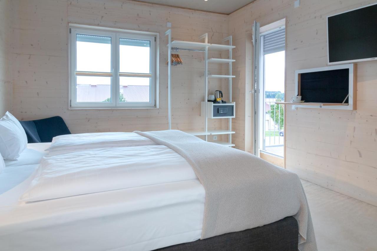 Schlafzimmer - Self Check-In Dinkelsbühl Exteriér fotografie
