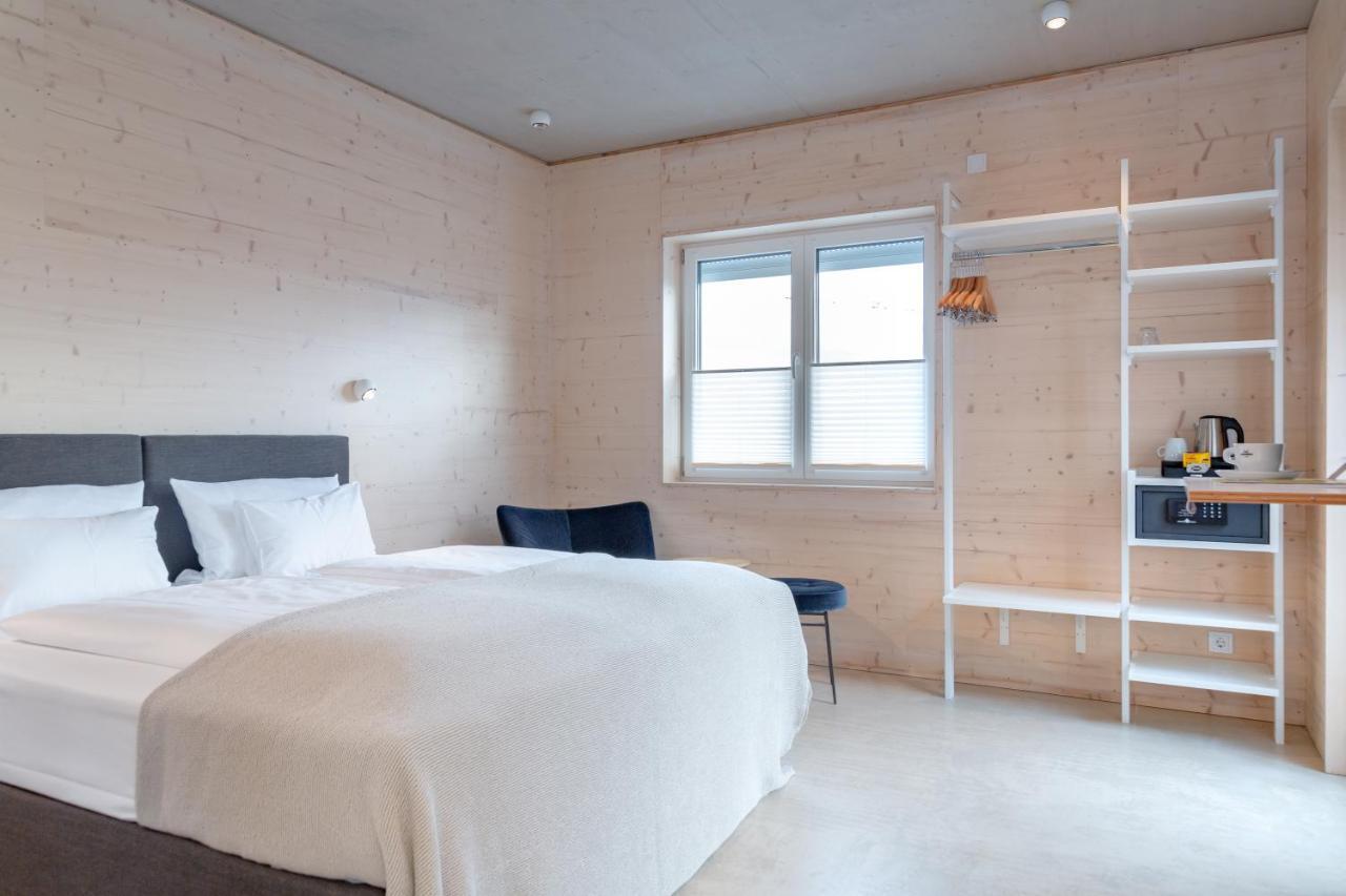 Schlafzimmer - Self Check-In Dinkelsbühl Exteriér fotografie